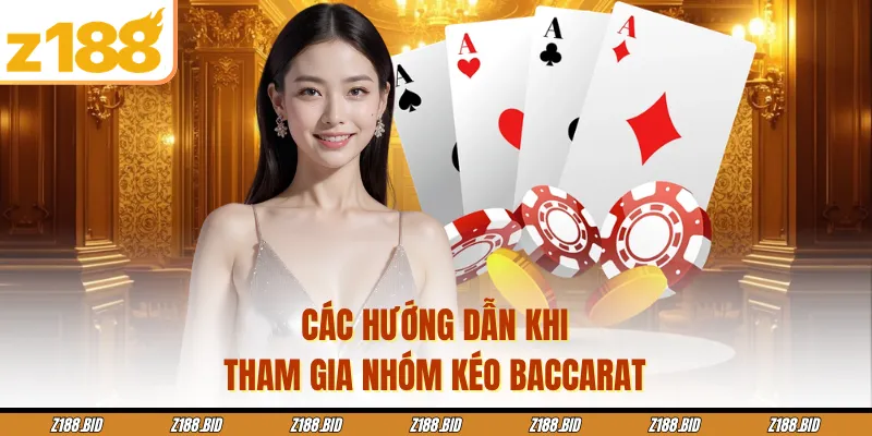 Các hướng dẫn khi tham gia nhóm kéo baccarat